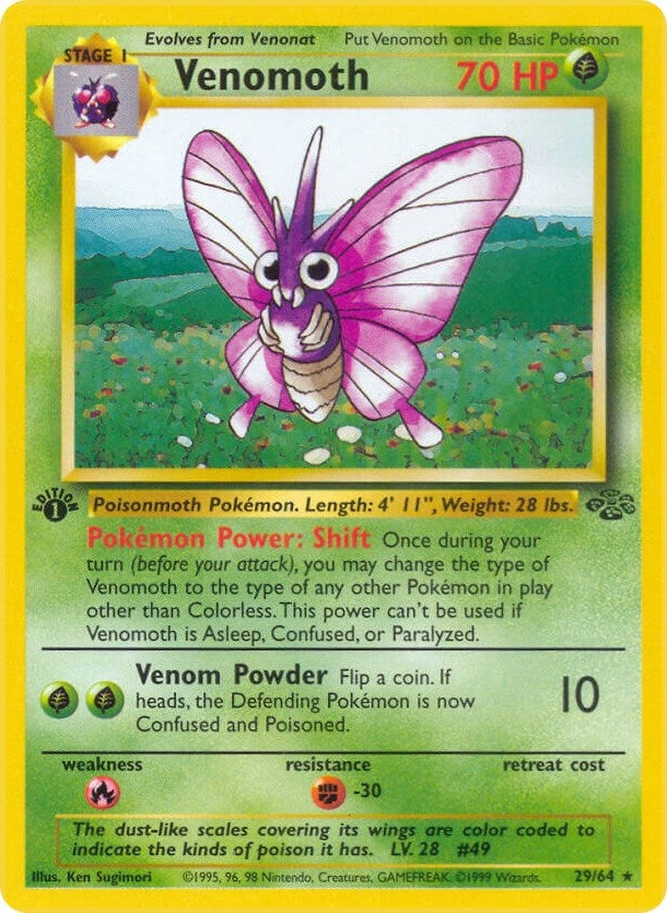Venomoth (29) (29/64) (Unlimited) [Jungle]