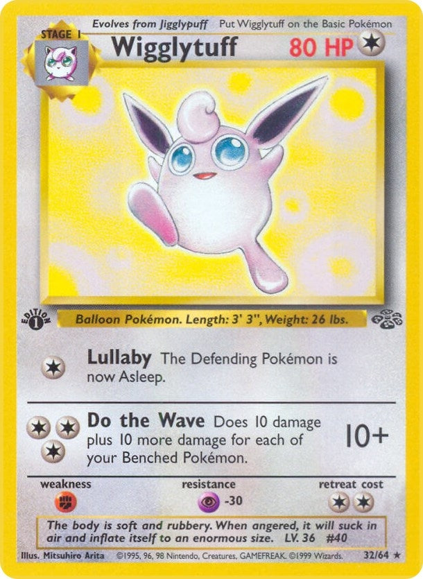 Wigglytuff (32) (32/64) (1st Edition) [Jungle]