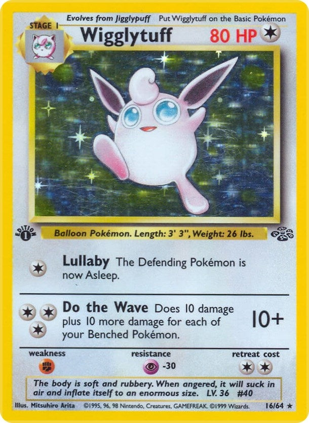 Wigglytuff (16) (16/64) (1st Edition Holofoil) [Jungle]