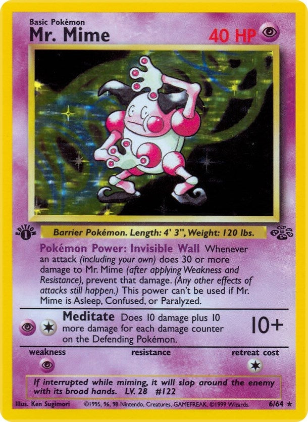 Mr. Mime (6) (06/64) (Unlimited Holofoil) [Jungle]