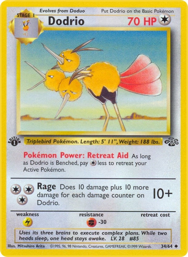 Dodrio (34/64) (1st Edition) [Jungle]
