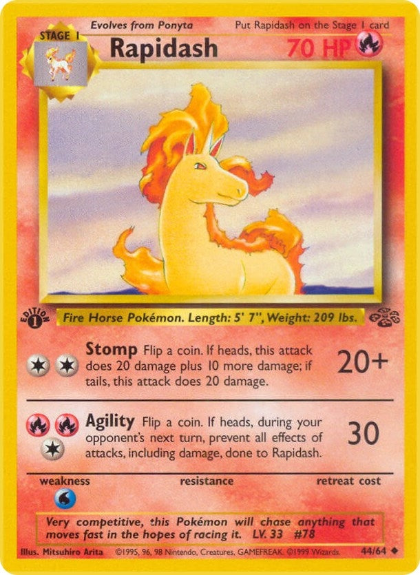 Rapidash (44/64) (1st Edition) [Jungle]