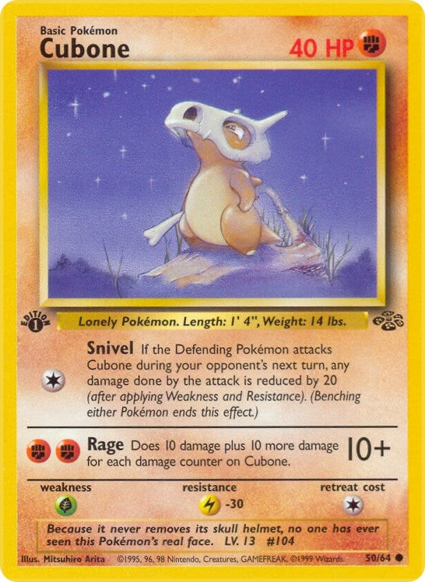 Cubone (50/64) (Unlimited) [Jungle]
