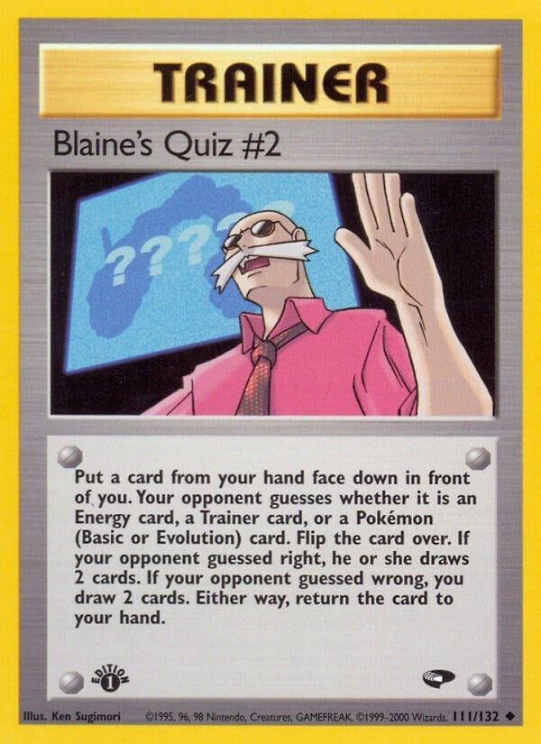 Blaine's Quiz #2 (111/132) (1st Edition) [Gym Challenge]