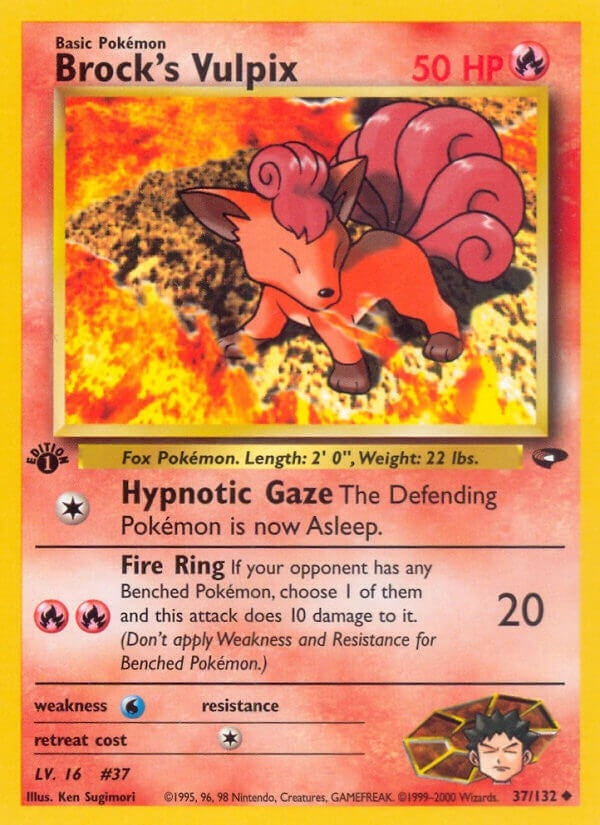 Brock's Vulpix (037/132) (1st Edition) [Gym Challenge]