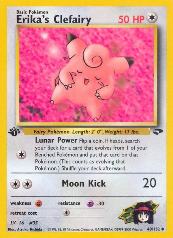 Erika's Clefairy (040/132) (Unlimited) [Gym Challenge]