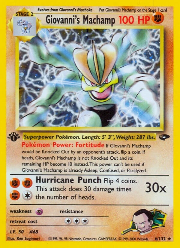 Giovanni's Machamp (006/132) (1st Edition Holofoil) [Gym Challenge]