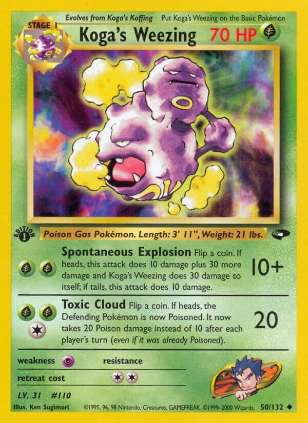 Koga's Weezing (050/132) (Unlimited) [Gym Challenge]