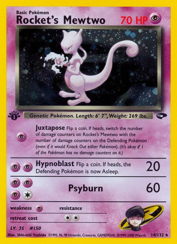 Rocket's Mewtwo (014/132) (1st Edition Holofoil) [Gym Challenge]
