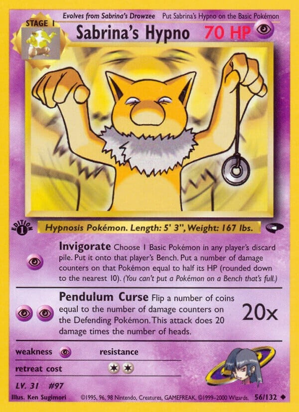 Sabrina's Hypno (056/132) (Unlimited) [Gym Challenge]